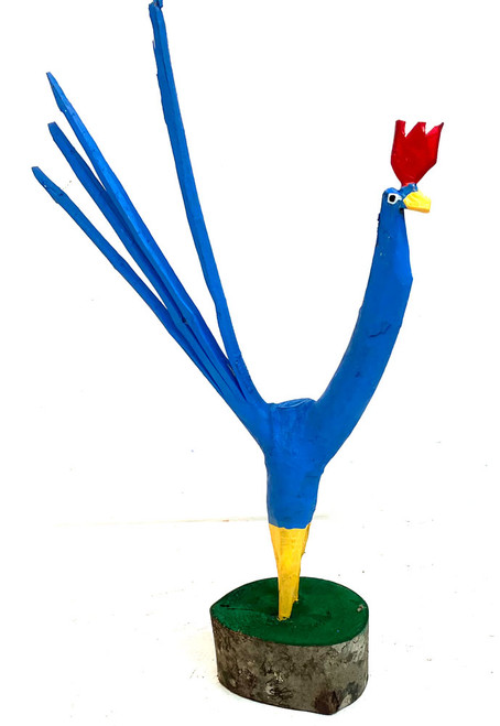 BLUE - TREE LIMB ROOSTER  (20) by Minnie Adkins