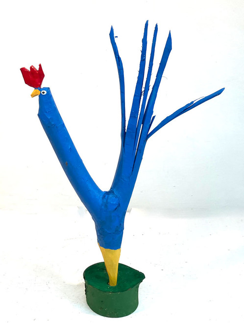 BLUE TREE LIMB ROOSTER (23) by Minnie Adkins