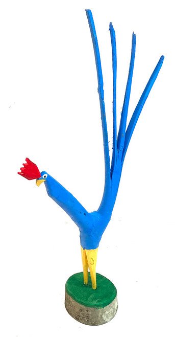 BLUE TREE LIMB ROOSTER. (27) by Minnie Adkins