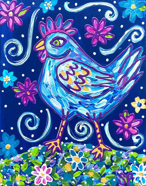 ROOSTER IN HENRIETTA'S GARDEN by Sarah Phelps