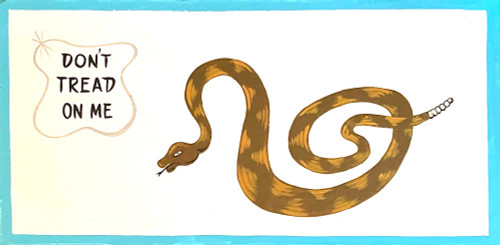 SNAKE - "Don't Tread On Me" - 12" x 24" wood sign
