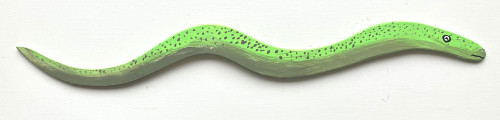 SPOTTED GREEN SNAKE - 22" long -- by Eddie Armstrong   (#56)