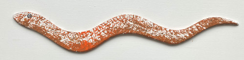 ORANGE SNAKE -- 18" Long ---#60. - by Eddie Armstrong