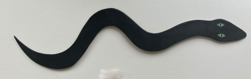 BLACK SNAKE (#7) WOOD CUT-OUT --- 23" ----  Eddie Armstrong