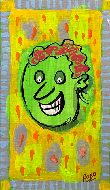 GREEN FACE --- (13) -  BY HOBO BOB