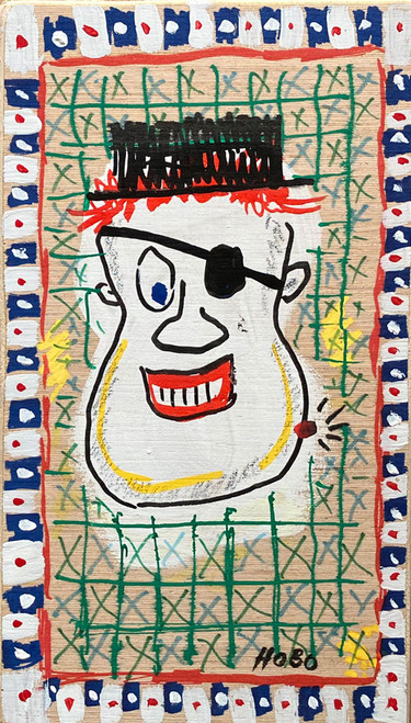 MAN WITH EYE PAYCH -- (15) -- BY HOBO BOB