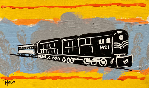 MODERN TRAIN --- (16) - --- by  HOBO BOB