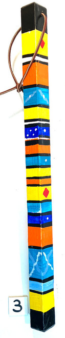 COLORFUL SPIRIT STICK #3 . -  with Leather Strap