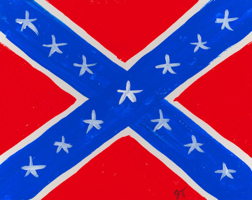 REBEL FLAG. -  8 x 10". by John Taylor