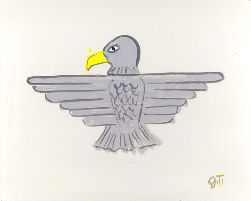 EAGLE PAINTING -   8 x 10" -  by John Taylor