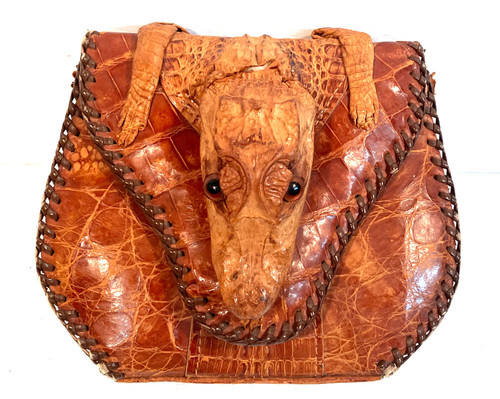 SMALL ALLIGATOR "CLUTCH BAG"  PURSE  - great condition BUT no strap