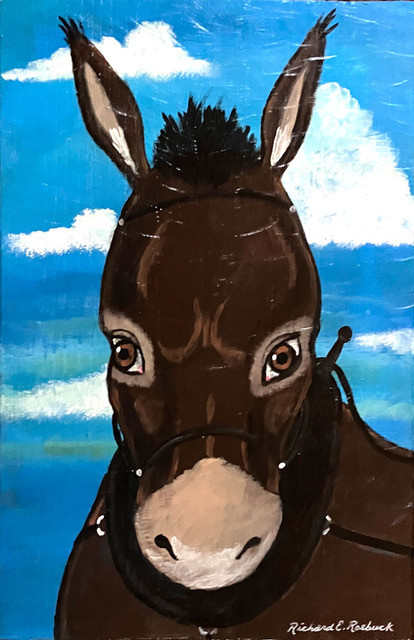 MULE PAINTING by RICHARD ROEBUCK