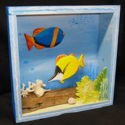 Tropical Fish 3-D Shadow Box by George Borum