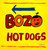 BOZO HOT DOGS COLORFUL SIGN by OTTO