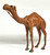 LEATHER COVERED - CAMEL CARVING - 13" tall - Was $95...NOW $50