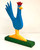 BLUE ROOSTER CARVING (10) by Minnie Adkins
