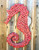 SEAHORSE - HEAVY WOOD CutOut - Covered with Bottle Caps