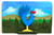 3-D--BLUE ROOSTER Display (41) by Minnie & George