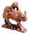 SMALL BOY RIDING A WATER BUFFALO -  Very Detailed - 5" long