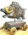 STEAMPUNK MAN on TRACTOR pulling FISH on a Trailer by Butch Winchar