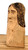 JESUS HEAD - 4" tall - carver unknown