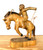 BEAUTIFUL CARVING - MAN on BUCKING HORSE