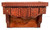 TRAMP ART WALL SHELF w/ Carved Bird Design -(dated 1970( by Geo G Borum