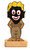 BLACK  MAN CutOut - 7" tall - by GGB