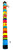 COLORFUL SPIRIT STICK - 24" with leather thong for holding