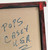 TRAMP ART FRAME with Lithographed Indian drawing -- by Pops Casey
