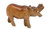HIPPO WOOD CARVING - 4" long