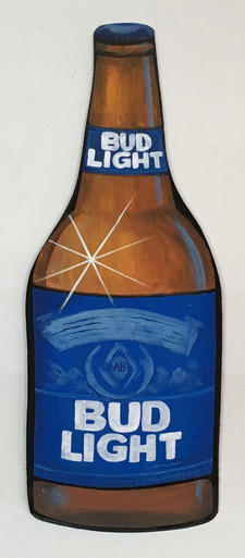 BUD LIGHT BEER BOTTLE - #13 - By Heidi Wolfe - Possum County Folk
