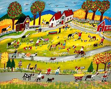 FUN PLACE - COLORFUL PAINTING (2) BY ILONA FEKETE