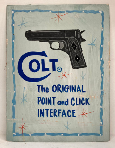 COLT PISTOL SIGN - 12