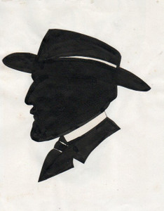 "RIVERBOAT GAMBLER" + RITA HAYWORTH - Silhouette Cutout