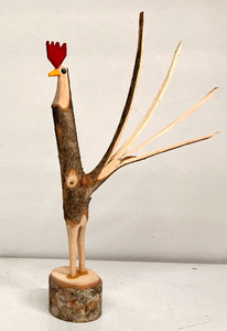 MAPLE LIMB ROOSTER - (B-7) - 13" tall  by Minnie Adkins
