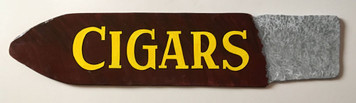 WOOD CUT-OUT CIGAR -- Old Time Sign - by George Borum