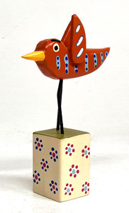 ORANGE BIRD on a Stand (S-5) by Willard J