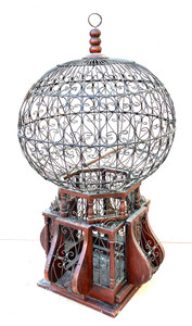 BEAUTIFUL BIRD CAGE - CLASSIC Wood & Metal DESIGN