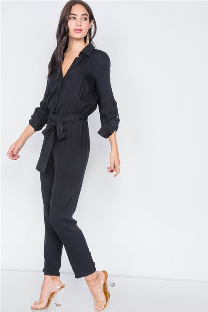 Tie waist jumpsuits | boohoo UK