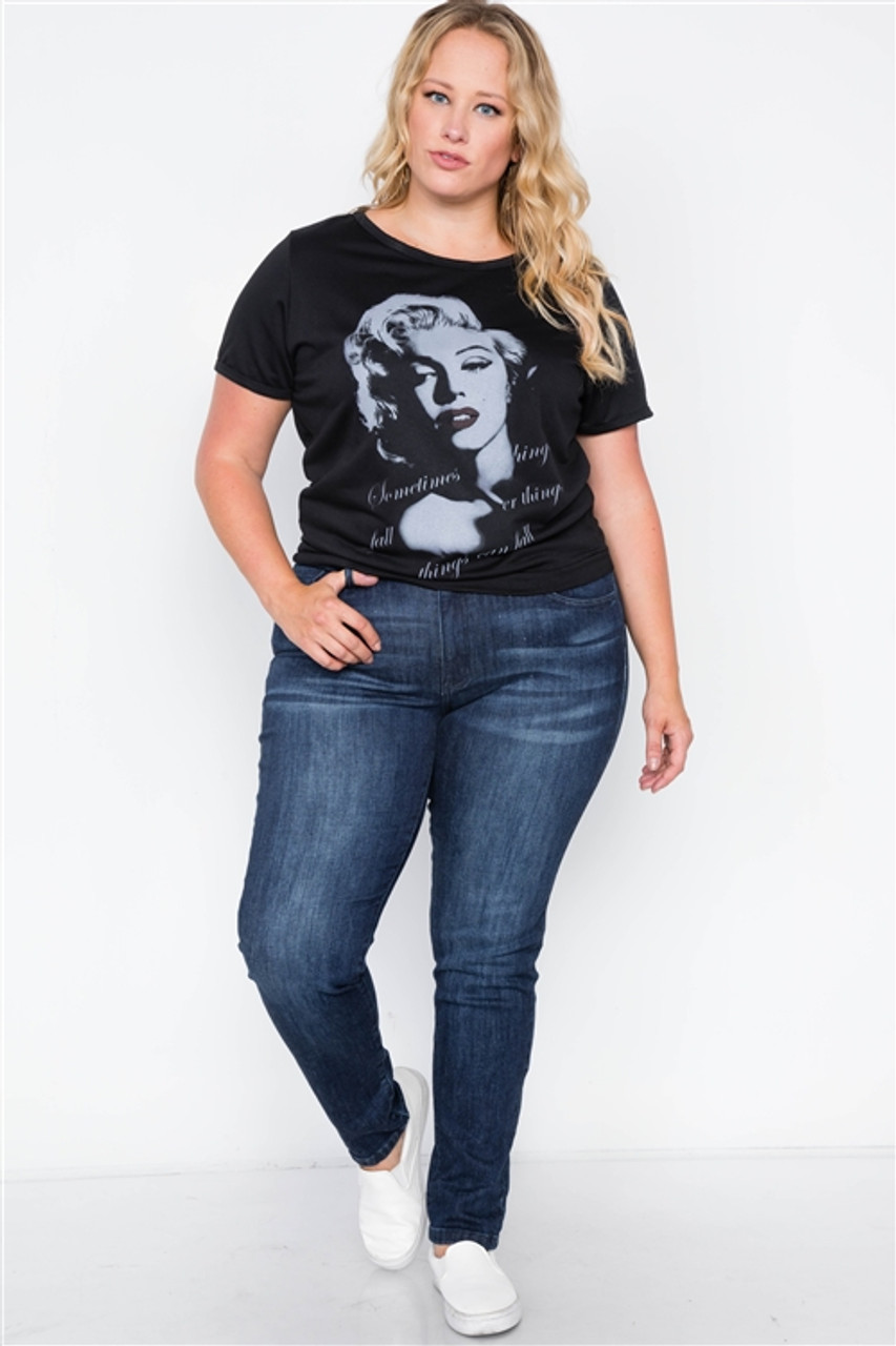 Marilyn monroe plus size shirts clearance