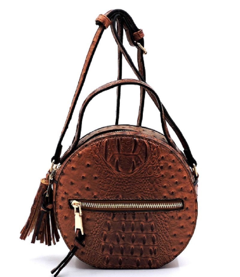 round satchel handbag