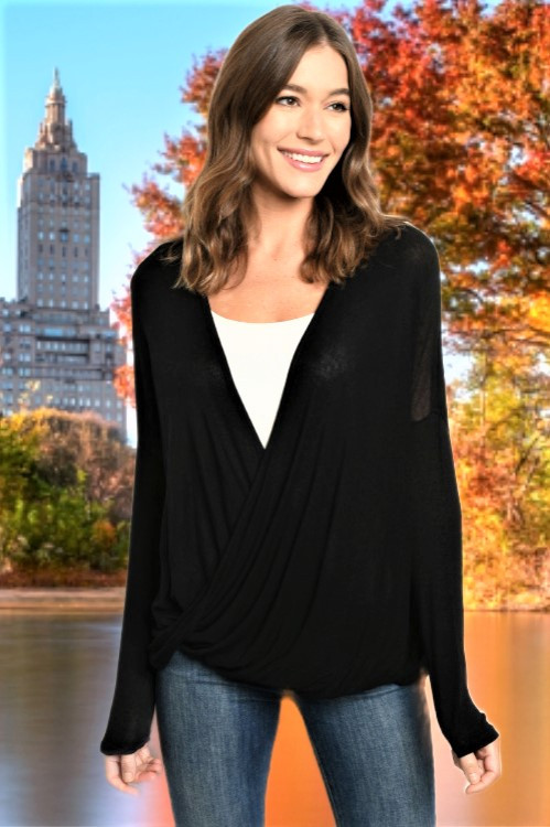 lightweight black sweater