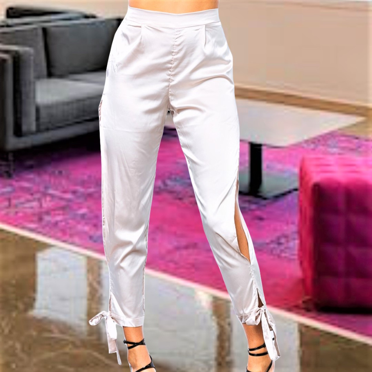 Flare Slit Crop Pant – Trinity Clothing