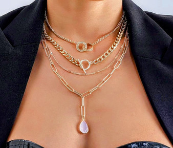 Multi chunky gold necklaces Multi chunky gold necklaces