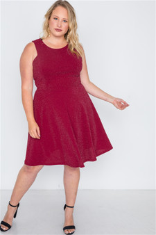 Womens Fashion Plus Size Ruby Sparkle Dress!