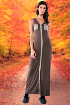 Womens Fashion Olive Green Sleeveless Dress Womens Fashion Olive Green Sleeveless Dress