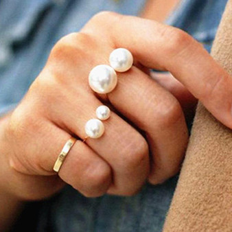 Open Pearl Ring