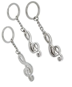 Musical Note Key Chain