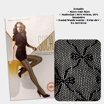 Cute Bow Design Black Fishnet Stockings! Cute Bow Design Black Fishnet Stockings!